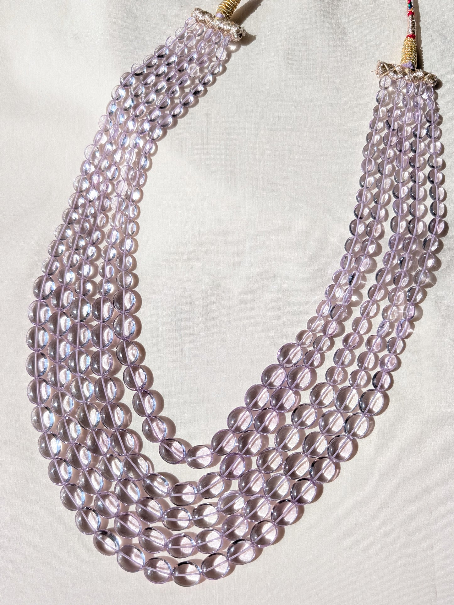 Pink Amethyst Smooth Oval Graduated Beads 6x5.5–10x12mm Lavender Pink | 16–22 inch
