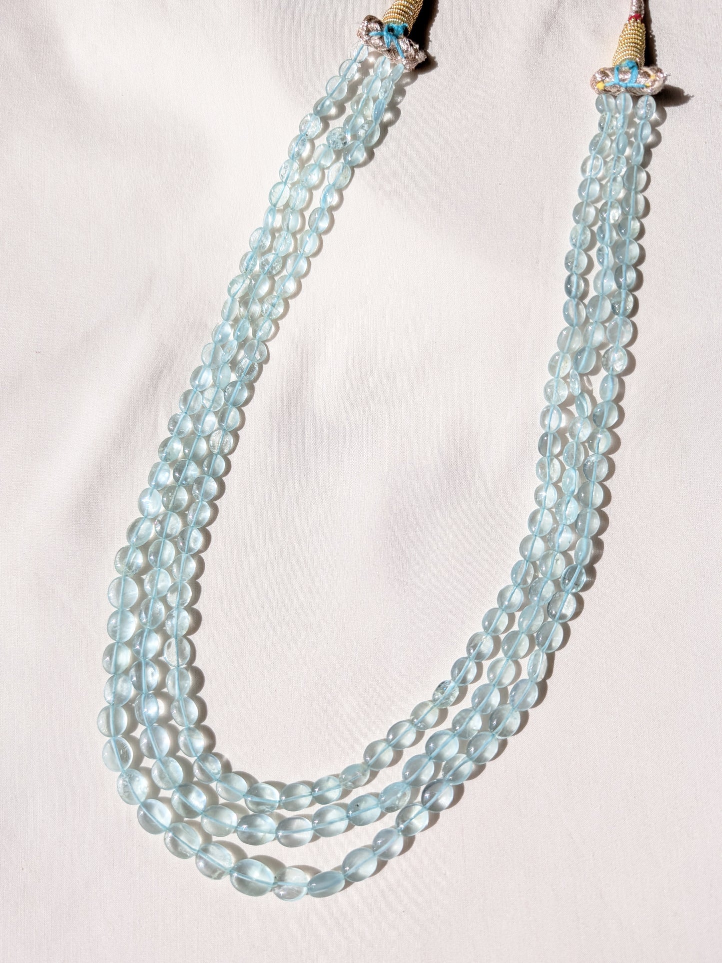 Aquamarine Smooth Oval Graduated Beads 5.5x6.5–11x13mm Light Aqua | 16–18 inch