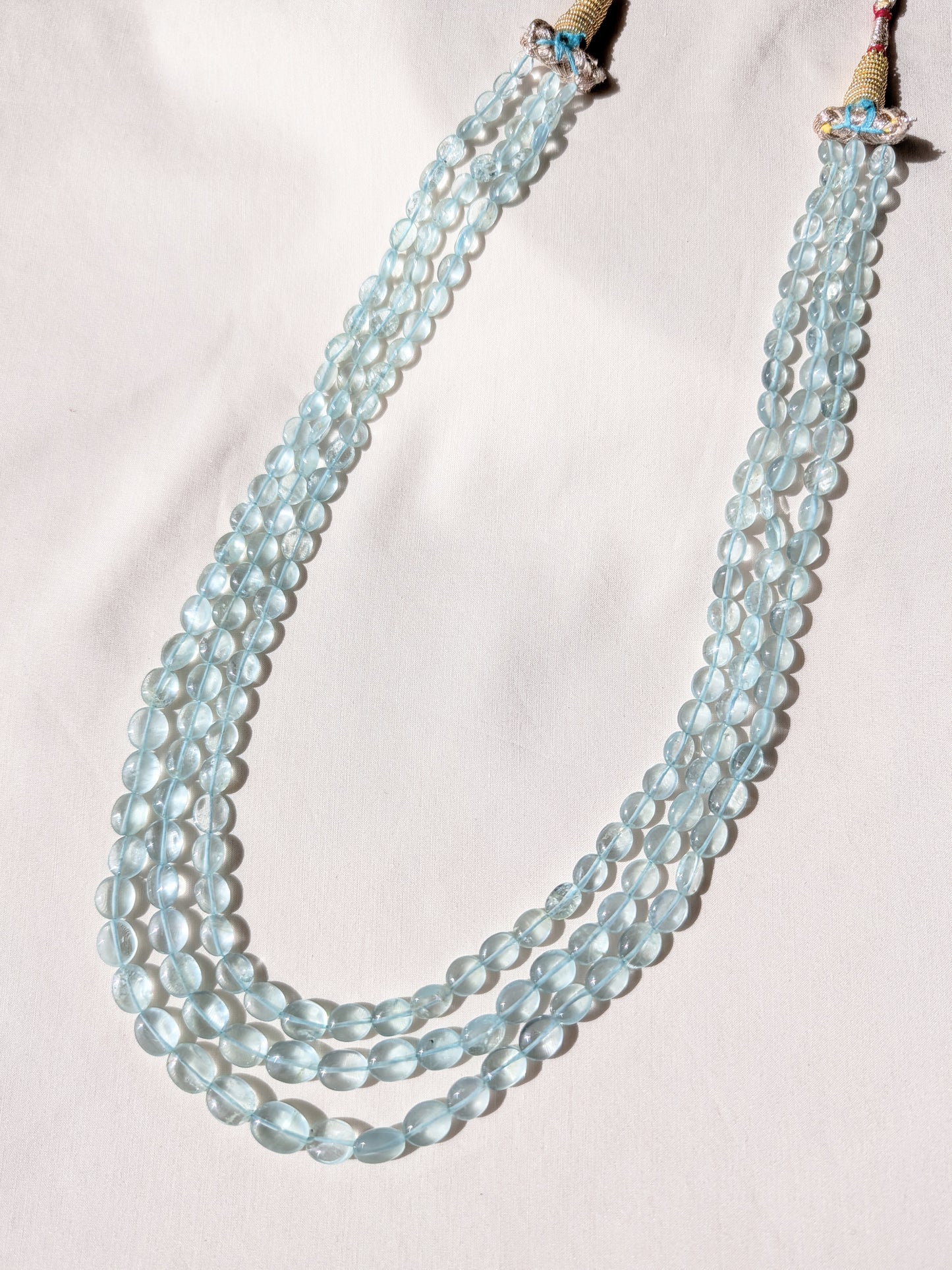 Aquamarine Smooth Oval Graduated Beads 5.5x6.5–11x13mm Light Aqua | 16–18 inch