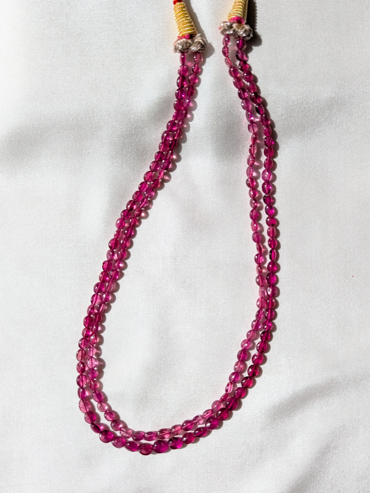 Rubellite Tourmaline Smooth Oval Beads 5x4–7x5mm Pink | 15–16 inch