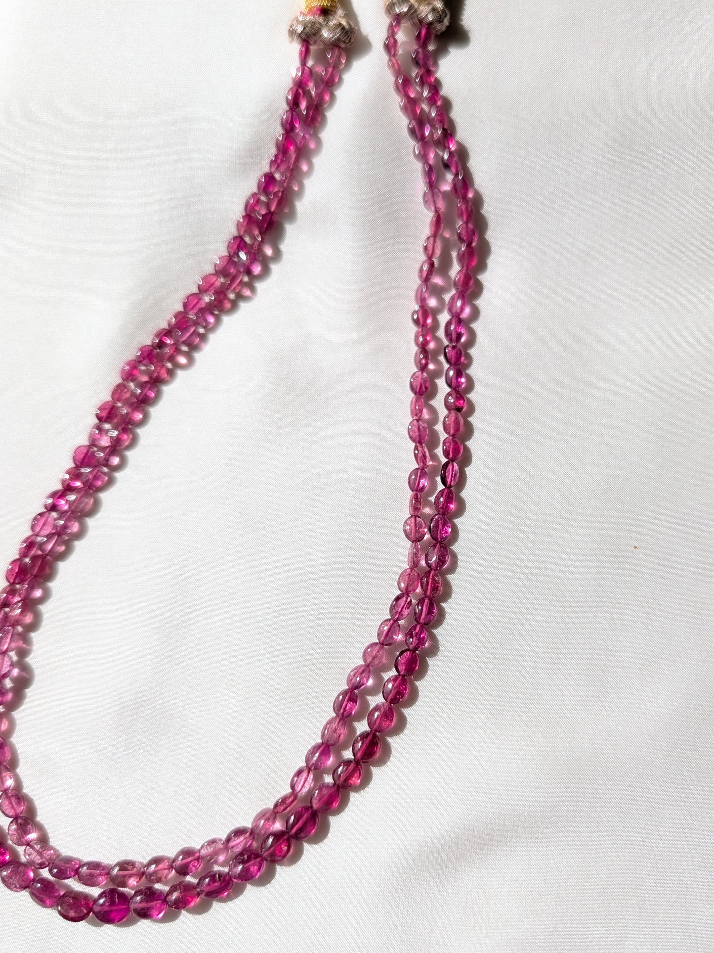 Rubellite Tourmaline Smooth Oval Beads 5x4–7x5mm Pink | 15–16 inch