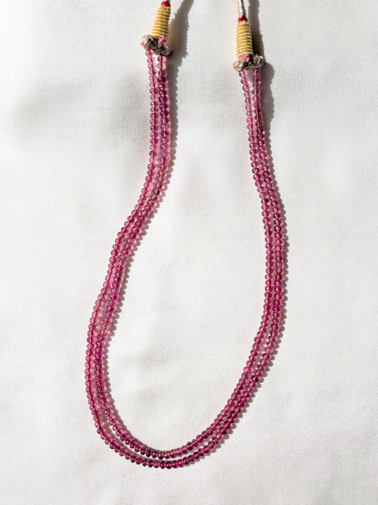 Pink Tourmaline Smooth Rondelle Beads 3.8–4mm Deep Pink | 16–16.5 inch